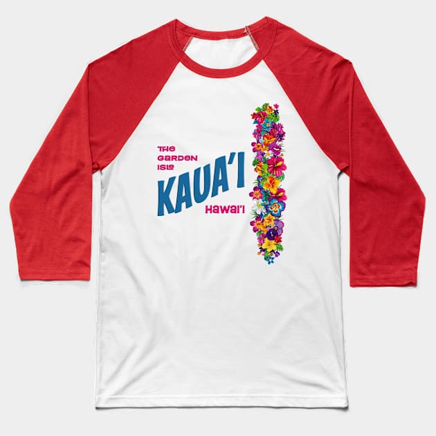 Kauai, Hawaii Baseball T-Shirt by jcombs